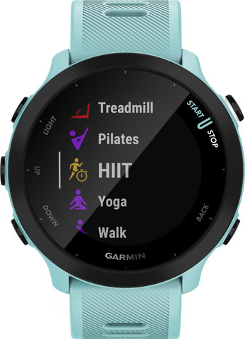 Garmin Forerunner 55 GPS Smartwatch - turquoise blue-black
