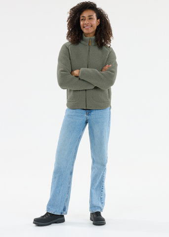 Whistler Pioneer Women's Teddy Fleece Jacket - dusty olive | S