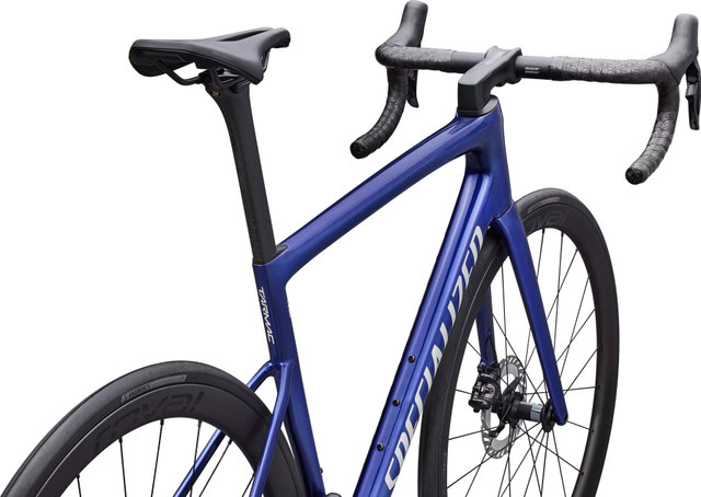 Specialized Vélo de route Tarmac SL8 Expert Di2 28" en carbone - gloss blue majesty metallic-dolomite metallic/165,0 mm/28"/XS/47 mm Specialized Vélo de route Tarmac SL8 Expert Di2 28" en carbone - gloss blue majesty metallic-dolomite metallic/165,0 mm/28"/XS/47 mm