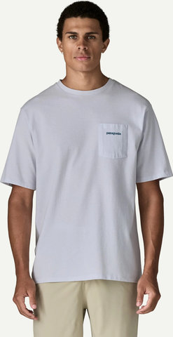 Patagonia T-shirt homme Boardshort Logo Pocket Responsibili-Tee - fiber white | S