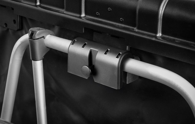 Eufab Caja de transporte para portabicicletas 350 L - negro-negro