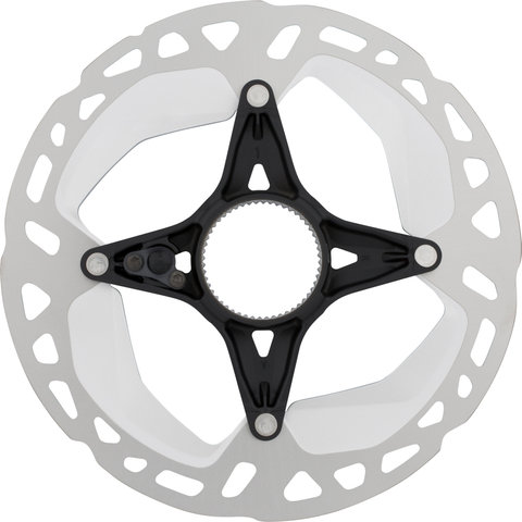 Shimano RT-EM810 Center Lock Brake Rotor for STEPS w/ Internal Teeth - silver-black/160 mm