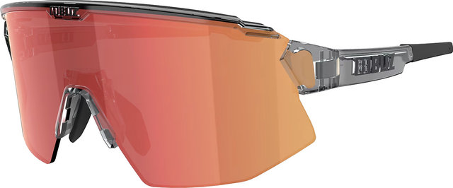 Bliz Lunettes de sport Breeze - transparent dark grey/brown-red