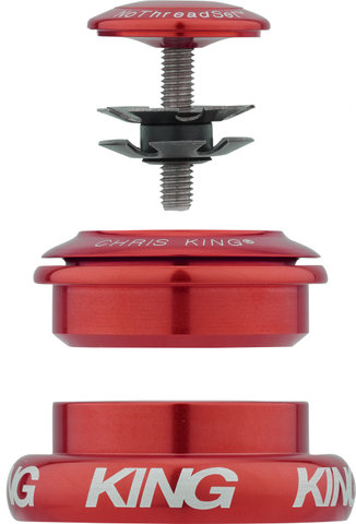 Chris King InSet i7 ZS44/28,6 - EC44/40 Mixed Tapered GripLock Steuersatz - red/1 1/8"/ZS44/28,6 - EC44/40
