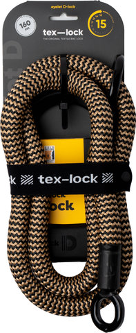 tex-lock Eyelet chain lock + D-lock shackle lock - wild hemp
