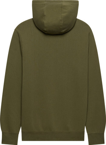 Fox Head X Fleece Hoodie - olive green | S