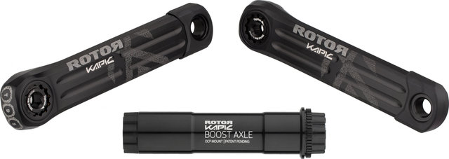 Rotor KAPIC Kurbel mit Boost-Kurbelachse - schwarz-matt | 170,0 mm | ohne Kettenblatt