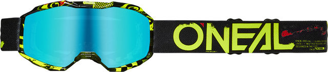 O'NEAL Gafas B-10 Attack para niños - black-neon yellow | radium blue