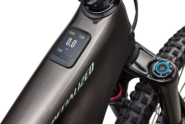 Specialized Vélo électrique tout-terrain Levo 4 EVO Comp Carbon 29"/27,5" - gloss warm smoke-pistachio | L | 180 mm | 155,0 mm | 44 mm | 29" (avant), 27,5" (arrière)