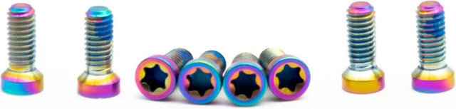 OAK Components Juego de Tornillos de titanio M4x9 para platos 8-bolt - oilslick