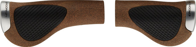 Ergon Puños de manillar GP1 Evo Single Twistshift para cambios de empuñadura unilaterales - brown-black