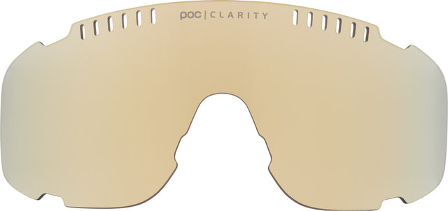 POC Verre pour Lunettes de Sport Devour 2024 - clarity road-partly sunny gold/clarity road-partly sunny gold