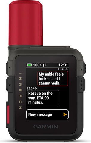 Garmin inReach Mini 3 Plus Satelliten-Kommunikationsgerät - schwarz-rot