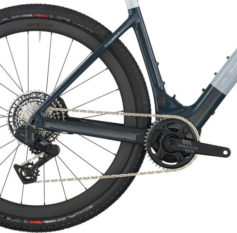 Scott Solace 20 Carbon 28" e-gravel bike - squid blue-beluga grey | 28" | XS