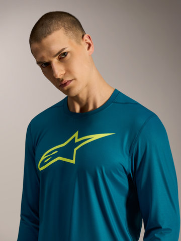 alpinestars A-Dura Ride L/S Trikot - blue green | S