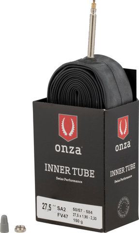 Onza Cámara de aire SA2 para 27,5" - negro/50-584 a 57-584/Válvula Presta (SV)/27,5 x 1,9-2,3 SV 47 mm/47 