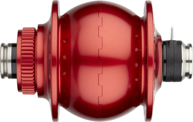 SON 28 12 Disc Center Lock hub dynamo - red/32 hole