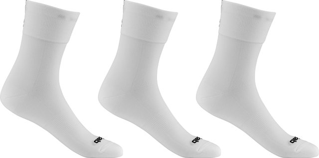 GripGrab Lightweight SL Summer Socks 3-Pack - white/41 - 44