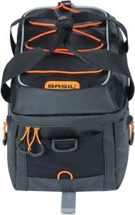 Basil Miles Tarpaulin MIK Trunk Bag - black-orange/7 l
