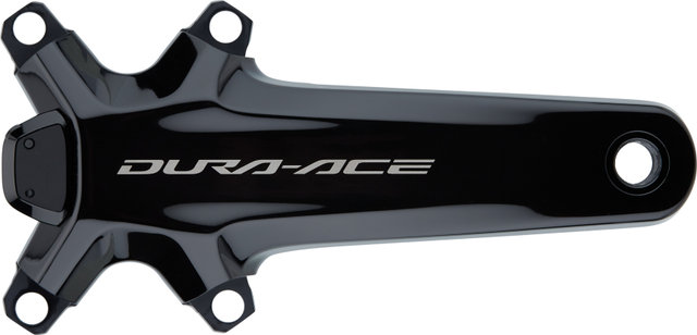 Shimano Dura-Ace Powermeter Kurbel FC-R9200-P Hollowtech II ohne Kettenblätter - schwarz/160,0 mm