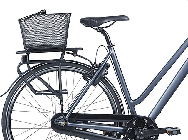 Basil Base M MIK Bicycle Basket - black/14 l