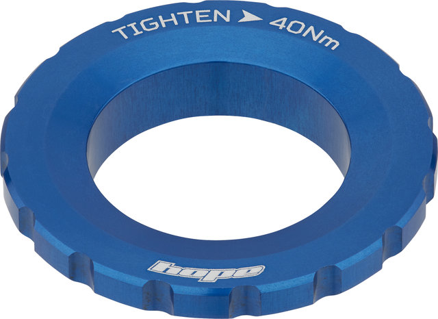 Hope Center Lock Lockring w/ External Teeth - blue