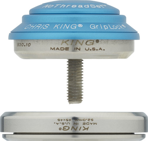 Chris King DropSet 2 IS42/28.6 - IS52/40 GripLock Headset - matte turquoise/1 1/8" - 1,5" tapered/IS42/28,6 - IS52/40