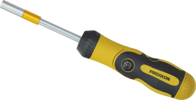 Proxxon 1/4" Screwdriver with Ratchet Function, Bendable - black-silver-yellow