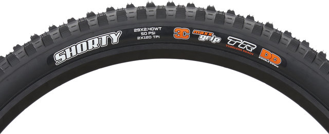 Maxxis Shorty 3C MaxxGrip DD WT TR 29" Folding Tyre - black/29 /61 mm/61-622/2.4 