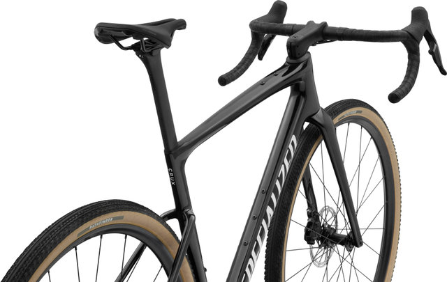 Specialized Vélo de gravel Crux 5 Comp carbone 28" - obsidian metallic-dune white | XL | 28" | 51 mm | 172,5 mm