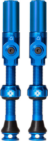 Muc-Off Tubeless Valves Big Bore Hybrid - blue/Schrader Valve (AV)/45 mm