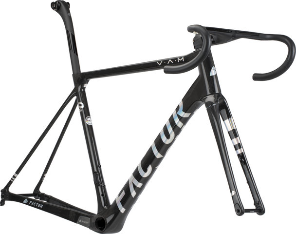 Factor Kit de Cadre O2 V.A.M. Disc avec Groupe Dura-Ace Di2 2x12 + Roues - chrome | 54 cm, 34-50