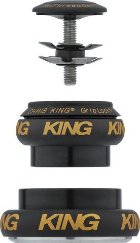 Chris King Jeu de Direction NoThreadSet EC34/28,6 - EC44/40 GripLock - two tone-black-gold/EC34/28,6 - EC44/40