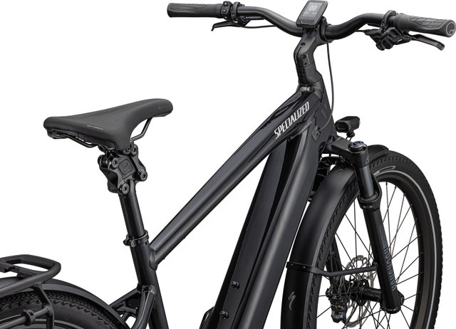 Specialized Turbo Vado 5.0 27,5" E-Trekking-Bike Modell 2025 - gloss castblack-satin silver reflective/44 mm/M/170,0 mm/27,5" (650B)