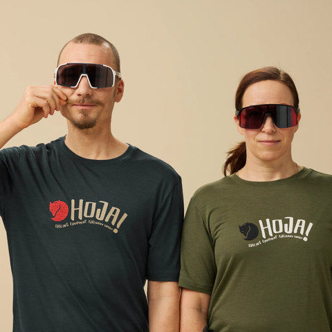 Fjällräven T-shirt Hoja Wool - dark navy | L