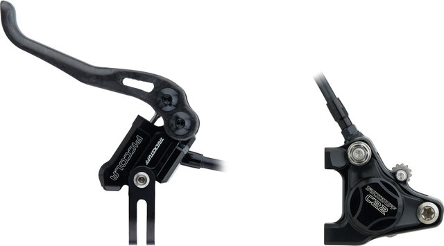 Trickstuff Set de freins à disque Piccola Carbon avant + arrière Flatmount - noir-noir/Ensemble/gauche/droite (spécifique)