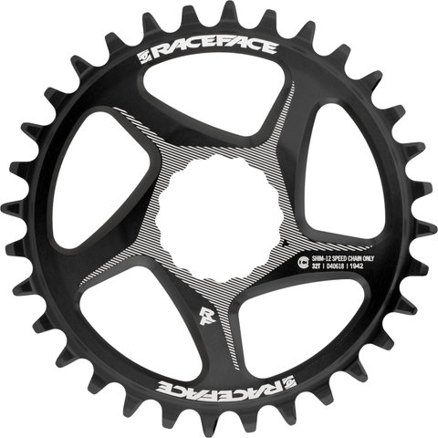 Race Face Kettenblatt Cinch Direct Mount für Shimano 12-fach - black/32 Z