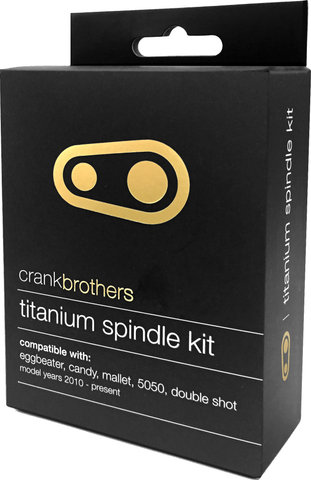 crankbrothers Kit d'Axe de Pédalier (axe en titane) - universal