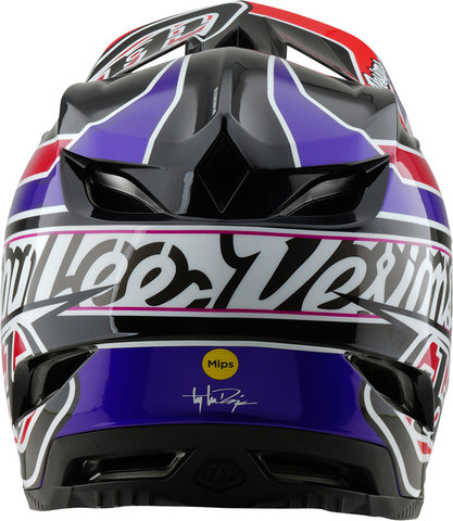 Troy Lee Designs D4 Polyacrylite Fullface Helm - linear black/57 - 58 cm