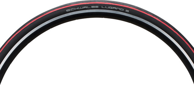 Schwalbe Cubierta de alambre Lugano II K-Guard 28" - negro-rojo/28 /25 /25-622