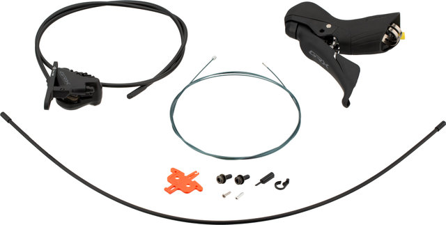 Shimano Frein à Disque GRX BR-RX400 + ST-RX600 - noir/Roue avant/Gauche (spécifique au côté)