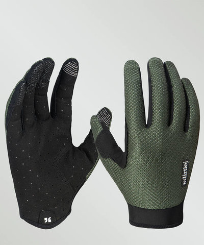 dirtlej Gants de vélo tout terrain à doigts complets - dark moss | S