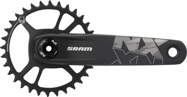 SRAM NX Eagle Boost Direct Mount DUB 12-fach Kurbelgarnitur - black/170,0 mm