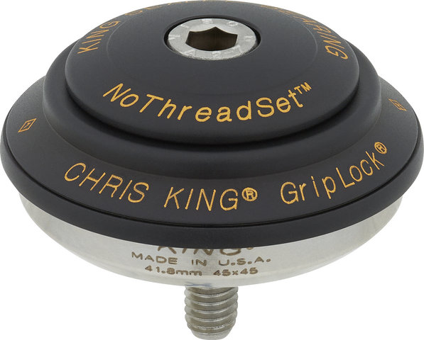Chris King DropSet 2 IS42/28.6 - IS52/40 GripLock Headset - two tone-black-gold/1 1/8" - 1,5" tapered/IS42/28,6 - IS52/40