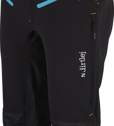 dirtlej Pantalones Trailscout Half & Half - black-turq/M