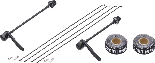 bc basic Mountain Alivio Disc 6-Loch DT Swiss 533D 29" Laufradsatz - schwarz | 29" Satz (VR 9x100 + HR 10x135) Shimano