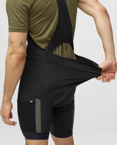 Fjällräven Hoja Bib Shorts Trägerhose - black | L