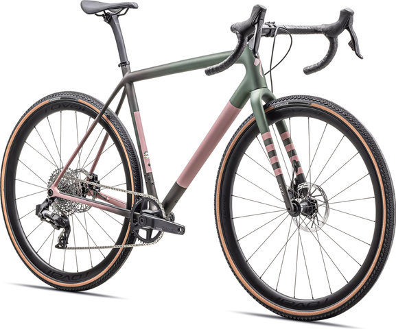 Specialized Crux Expert 28" Gravel Bike - satin cypress metallic-doppio-dusky pink-champagne/28"/M