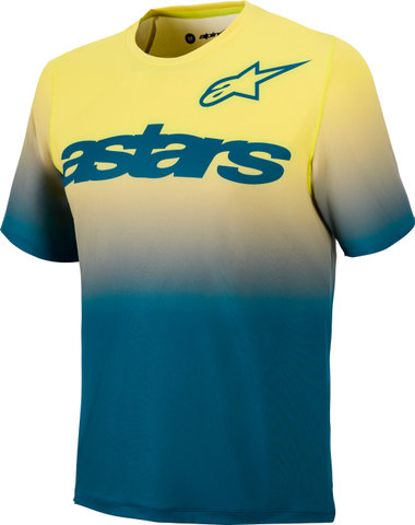 alpinestars A-Dura Astars 2.0 S/S Jersey - blue green-yellow fluro | S