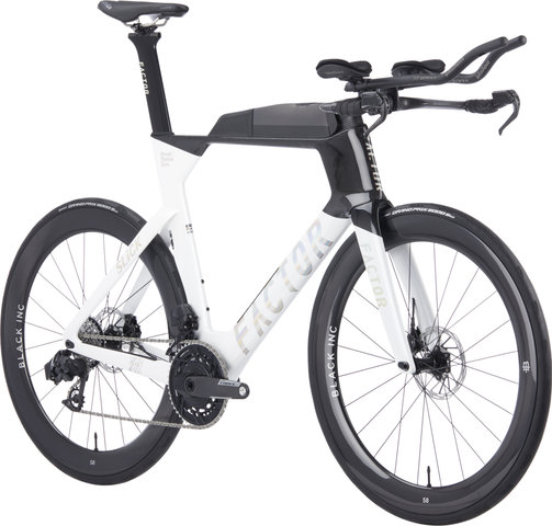 Factor Slick 2.0 Force PM Triathlon Bicycle - shadow white/43 mm/XL/28"